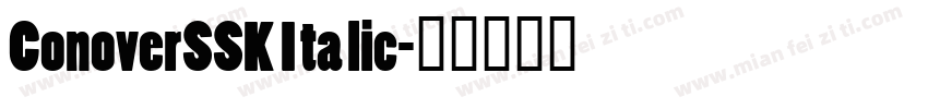 ConoverSSK Italic字体转换